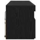 TV-skab med LED 2 pcs Sort eg 60 x 35 x 40 cm Konstrueret træ