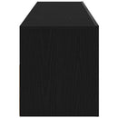 TV-skab med LED Sort eg 120 x 35 x 40 cm Konstrueret træ
