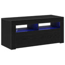 TV-skab Sort eg 90 x 35 x 40 cm Konstrueret træ