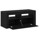TV-skab Sort eg 90 x 35 x 40 cm Konstrueret træ