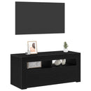 TV-skab Sort eg 90 x 35 x 40 cm Konstrueret træ