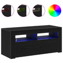 TV-skab Sort eg 90 x 35 x 40 cm Konstrueret træ