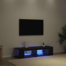 TV-skab 135 x 39 x 30 cm Sort eg Konstrueret træ