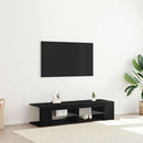TV-skab 135 x 39 x 30 cm Sort eg Konstrueret træ