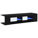 TV-skab 135 x 39 x 30 cm Sort eg Konstrueret træ