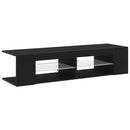 TV-skab 135 x 39 x 30 cm Sort eg Konstrueret træ