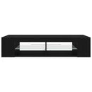 TV-skab 135 x 39 x 30 cm Sort eg Konstrueret træ