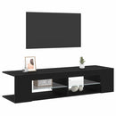 TV-skab Sort eg 135 x 39 x 30 cm Konstrueret træ
