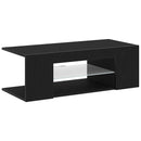 TV-skab med skuffe Sort eg 90 x 39 x 30 cm Konstrueret træ