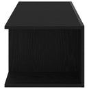 TV-skab med skuffe Sort eg 90 x 39 x 30 cm Konstrueret træ