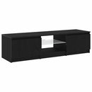 TV-skab Sort eg 140 x 38,5 x 36 cm Konstrueret træ