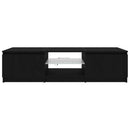 TV-skab Sort eg 140 x 38,5 x 36 cm Konstrueret træ