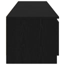 TV-skab Sort eg 140 x 38,5 x 36 cm Konstrueret træ