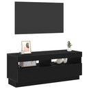 TV-skab Sort eg 100 x 35 x 40 cm Konstrueret træ