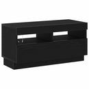 TV-skab Sort eg 80 x 35 x 40 cm Konstrueret træ