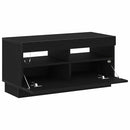 TV-skab Sort eg 80 x 35 x 40 cm Konstrueret træ
