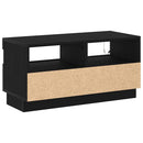 TV-skab Sort eg 80 x 35 x 40 cm Konstrueret træ