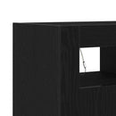 Sideboard Sort eg 80 x 35 x 75 cm Konstrueret træ
