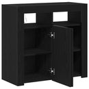 Sideboard Sort eg 80 x 35 x 75 cm Konstrueret træ