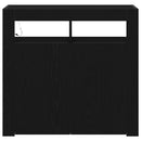 Sideboard Sort eg 80 x 35 x 75 cm Konstrueret træ