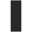 Væg TV Skab Sort eg 30,5 x 30 x 90 cm Konstrueret træ