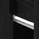 Natskab 2 pcs Sort eg 40 x 30 x 39 cm Konstrueret træ