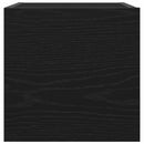 Vægmonteret TV Skab Sort eg 30,5 x 30 x 30 cm Konstrueret træ