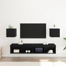 Vægmonteret TV Skab Vægmonteret 2 pcs Sort eg 30,5 x 30 x 30 cm