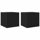 Vægmonteret TV Skab Vægmonteret 2 pcs Sort eg 30,5 x 30 x 30 cm