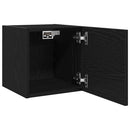 Vægmonteret TV Skab Vægmonteret 2 pcs Sort eg 30,5 x 30 x 30 cm