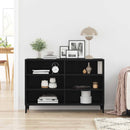 Sideboard Sort eg 103,5 x 35 x 70 cm Konstrueret træ