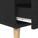 Sideboard med skuffe Sort eg 60 x 35 x 70 cm Konstrueret træ