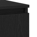 Sideboard med skuffe Sort eg 60 x 35 x 70 cm Konstrueret træ