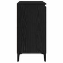 Sideboard med skuffe Sort eg 104 x 35 x 70 cm Konstrueret træ
