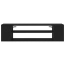 TV-skab Sort eg 100 x 30 x 26,5 cm Konstrueret træ