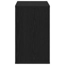 Sideboard med skuffe Sort eg 60 x 30 x 50 cm Konstrueret træ