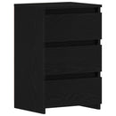 Natskab 2 pcs Sort eg 40 x 35 x 62,5 cm Konstrueret træ