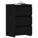 Natskab 2 pcs Sort eg 40 x 35 x 62,5 cm Konstrueret træ
