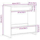 Sidebord Sort eg 50 x 26 x 50 cm Konstrueret træ