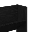 Sko skab med hylde Sort eg 80 x 18 x 90 cm Konstrueret træ