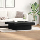 Sofabord Sort eg 90 x 90 x 28 cm Konstrueret træ