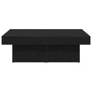 Sofabord Sort eg 90 x 90 x 28 cm Konstrueret træ