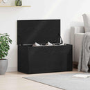 Opbevaringskasse Sort eg 84 x 42 x 46 cm Konstrueret træ
