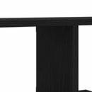 Vægmonteret TV Regal Sort eg 125 x 18 x 23 cm Konstrueret træ