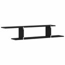 Vægmonteret TV Regal Sort eg 125 x 18 x 23 cm Konstrueret træ