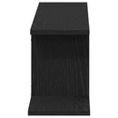 Vægmonteret TV Regal Sort eg 125 x 18 x 23 cm Konstrueret træ
