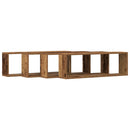 Væghylder 4 pcs Gammelt træ 80 x 15 x 26 cm Konstrueret træ