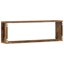 Væghylder 4 pcs Gammelt træ 80 x 15 x 26 cm Konstrueret træ