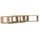 Væghylder Vægmonteret 4 pcs Artisan eg 80 x 15 x 26 cm