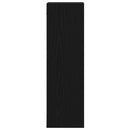 Væghylde 2 pcs Sort eg 50 x 15 x 85 cm Konstrueret træ